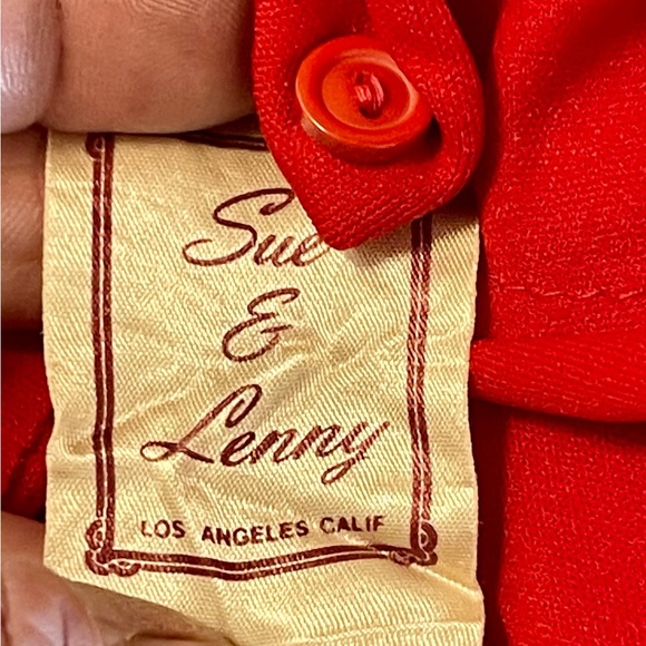 Vintage, Los Angeles label, nautical style dress. Polyester. - Picture 7 of 7